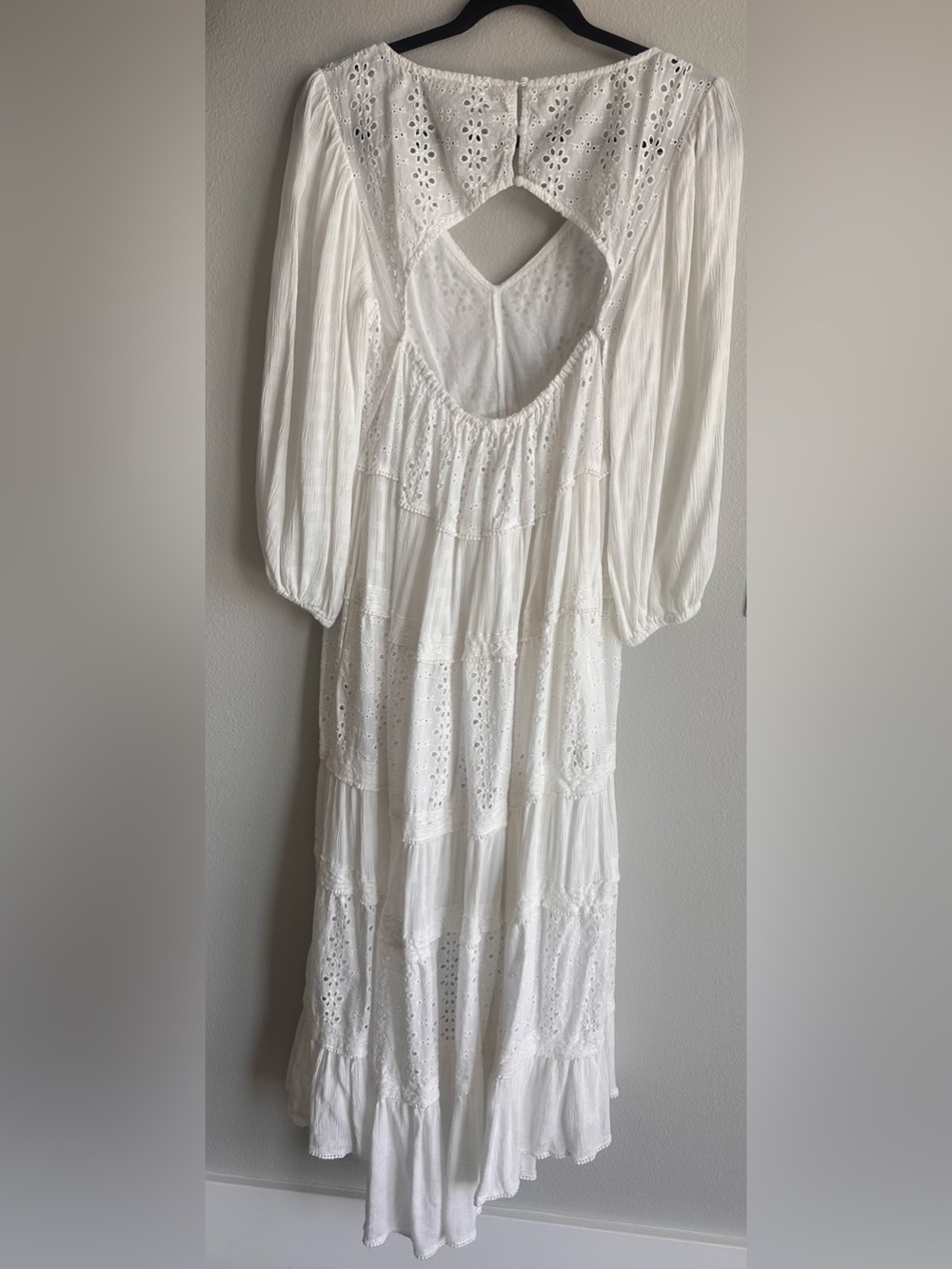 Free People White Eyelet Boho Tunic